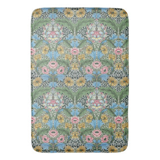 William Morris Vintage Blommigt Flowers Gult Blue Badrumsmatta