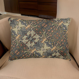 William * Morris Vintage Blommigt Grått Guld | Prydnadskudde