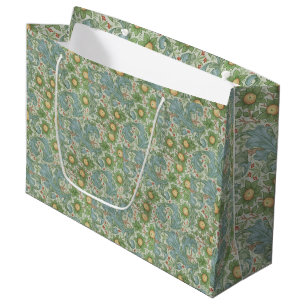 William Morris Vintage Blommigt Grönt Blue Orchar