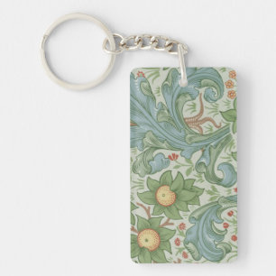 William Morris Vintage Blommigt Grönt Blue Orchard