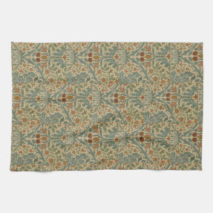 William Morris Vintage Blommigt Red Autumn Flowers Kökshandduk