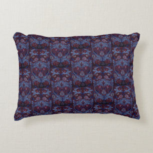 William Morris Vintage Blommigt Textile Embroidery Prydnadskudde