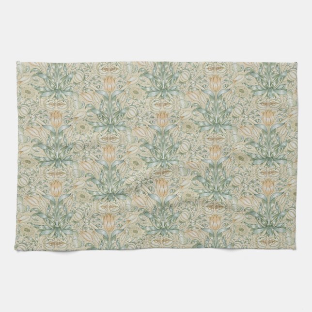 William Morris Vintage Blommigt Vår Thicket Kökshandduk (Horisontell)
