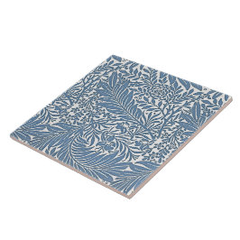 William Morris Vintage Blommönster Blue White Kakelplatta