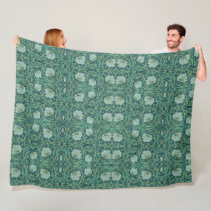 William Morris Vintage Blommönster Pimpernel Fleecefilt