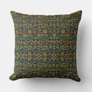 William Morris Vintage Blommor Blommönster Kudde