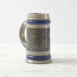 William Morris Vintage Blue Blommönster Sejdel