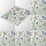 William Morris Vintage Brentwood Mönster Kakelplatta<br><div class="desc">Detta är ett digitalt utökat blommönster som härrör från ett antikt Brentwood-mönster från det företag som grundades av William Morris. William Morris var en poet, romantiker, textildesigner och en viktig figur i British Arts and Crafts Movement. Hans design hade en medeltida inspirerad estetik och respekt för hantverksföretag och traditionell textilkonst....</div>