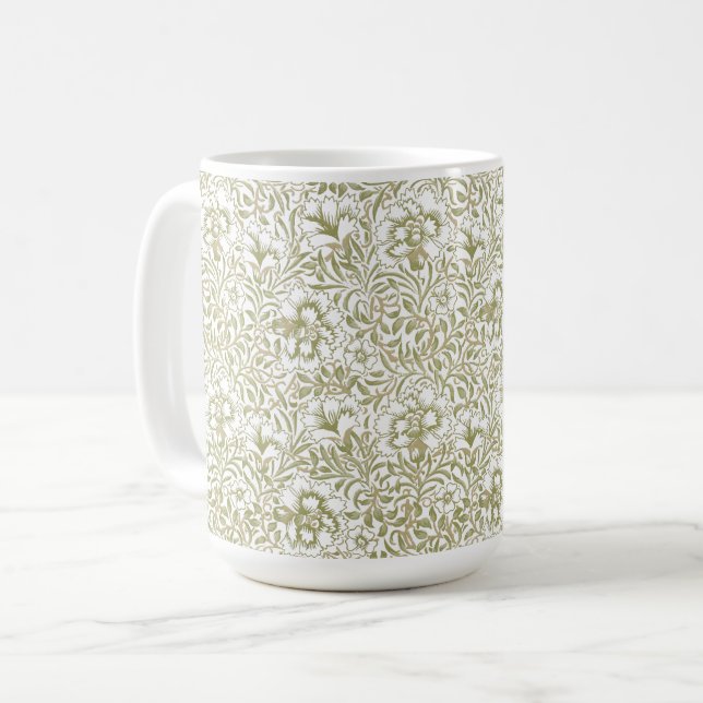 William Morris Vintage Carnation Mönster Kaffemugg (Framsida vänster)