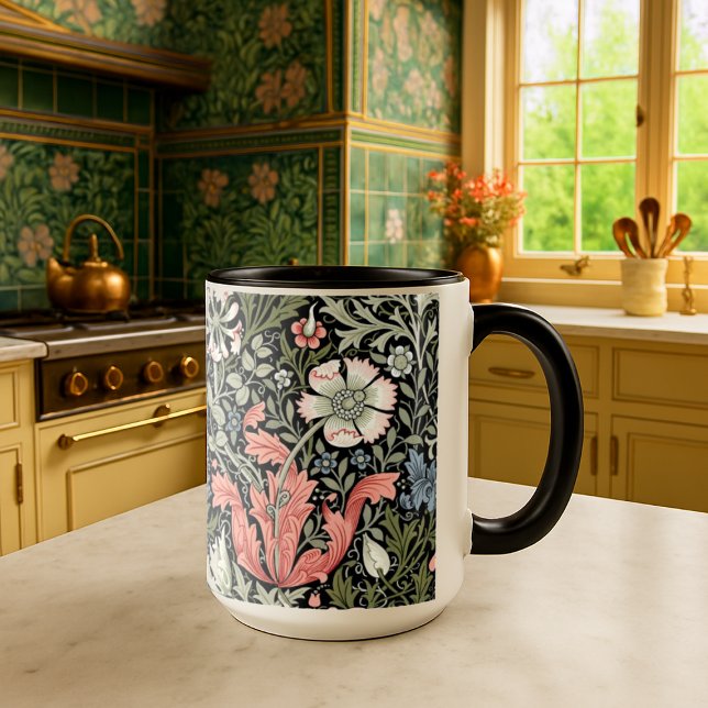 William Morris Vintage Compton Blommönster Mugg (Skapare uppladdad)