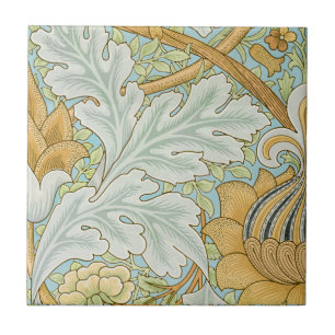 William Morris - Vintage Foliage & Blommönster Kakelplatta