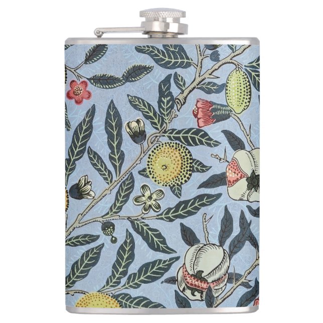 William Morris Vintage Granatäpple Fruktmönster Fickplunta (Framsidan)