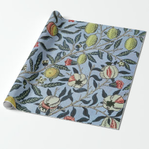 William Morris Vintage Granatäpple Fruktmönster Presentpapper