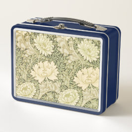 William Morris Vintage Grönt Blommigt Lunch Box