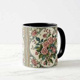 William Morris vintage Honeysuckle Floral pattern Mugg
