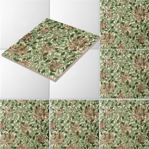 William Morris Vintage Honeysuckle Mönster Kakelplatta
