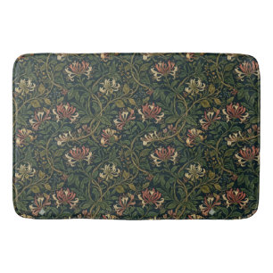 William Morris vintage kaprifol blommönster Badrumsmatta