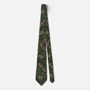 William Morris vintage kaprifol blommönster Slips