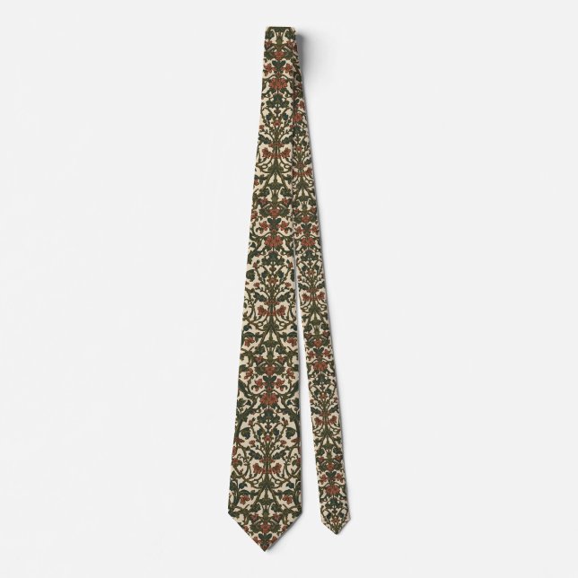 William Morris vintage kaprifol blommönster Slips (Framsida)