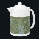 William Morris Vintage Löv Blommigt Bird Iris<br><div class="desc">Utformningen på den här produkten inspirerades av Iris a William Morris blommigt tapet. William Morris (1834-1896) var en konisk engelsk textildesigner som levde under Victorian-perioden. Han bidrog i hög grad till återupplivandet av traditionell brittisk textilkonst och produktionsmetoder. En stor del av hans arbete återfinns på konstgallerier och konstmuseer och hans...</div>