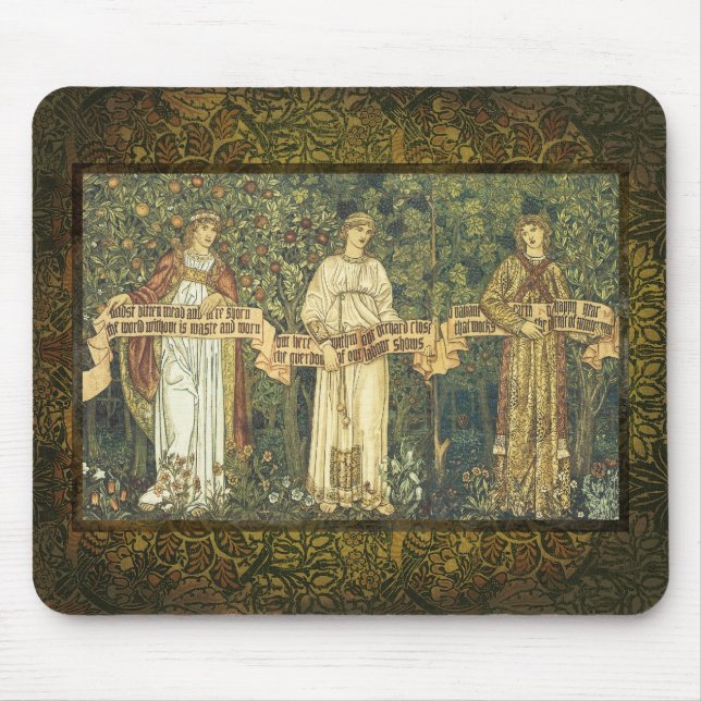 William Morris vintage Mousepad Musmatta (Framsidan)