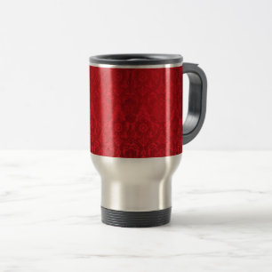William Morris Vintage Red Stamped Velvet Mönster Resemugg