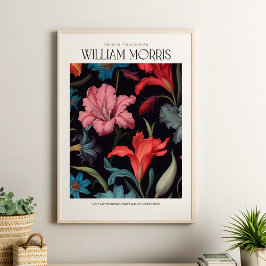 William Morris Vintage Rosa Lilly Poster