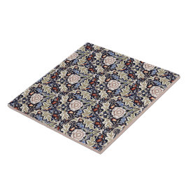 William Morris Vintage Severn Blue Blommigt Flower Kakelplatta