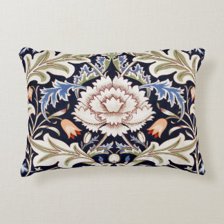 William Morris Vintage Severn Blue Blommigt Flower Prydnadskudde