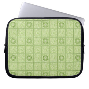 William Morris Vintage Square Grönt Blommönster Laptop Fodral