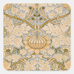 William Morris Vintage St James Akantus Tapet Fyrkantigt Klistermärke