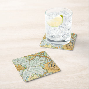 William Morris Vintage St James Akantusdesign Underlägg Papper Kvadrat