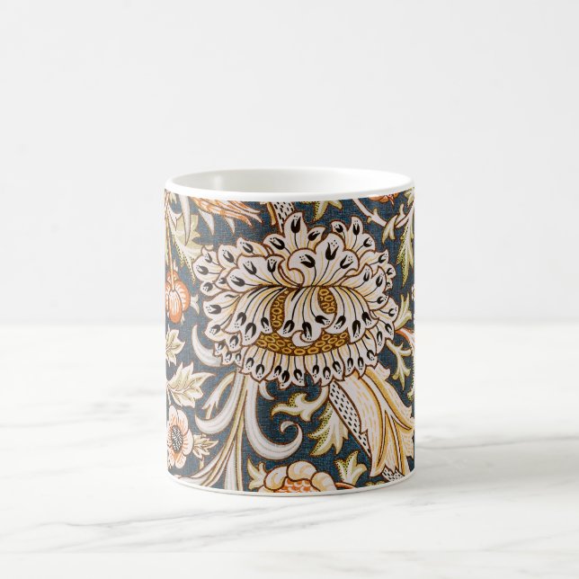 William Morris Vintage Trent Blå Blommönster Kaffemugg (Center)