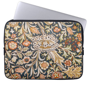 William Morris Vintage Trent Blå Blommönster Laptop Fodral