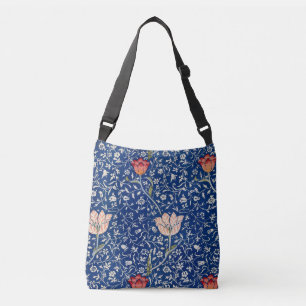 William Morris Vintage Tulpan Blommigt Indigo Möns Axelväska