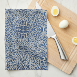 William Morris Vintage Willow Löv Mörk blått Kökshandduk