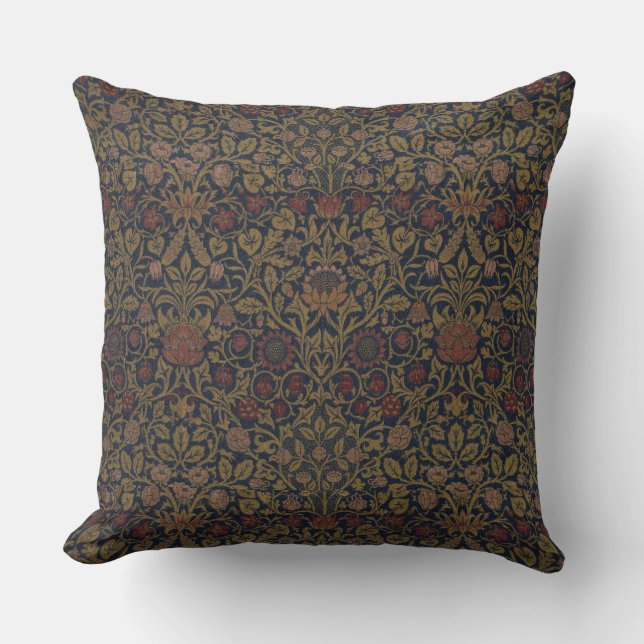 William Morris: Violet & Columbine Dekorativ kudde (Framsida)