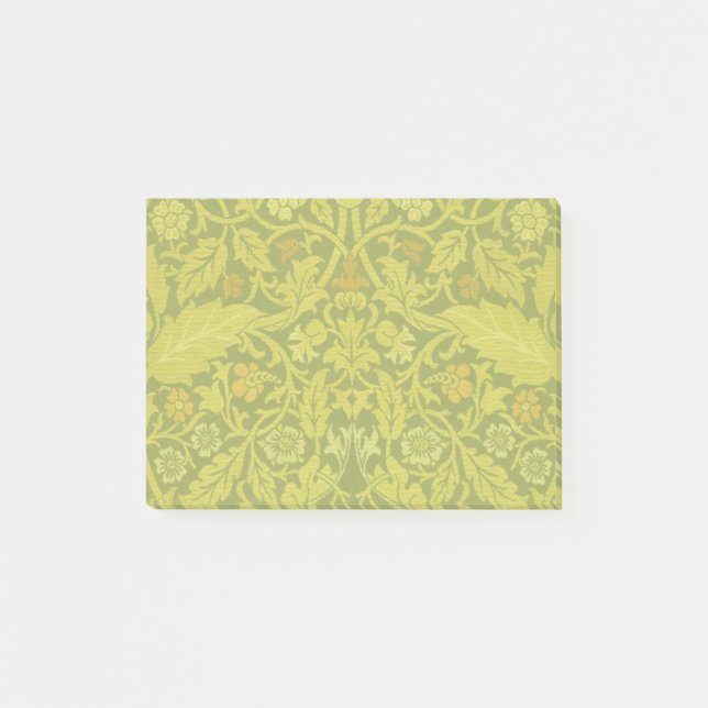 William Morris Violet Columbine Navy Blommönster Post-it Block (Framsida)