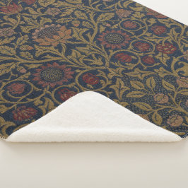 William Morris: Violet & Columbine Sherpa Blanket