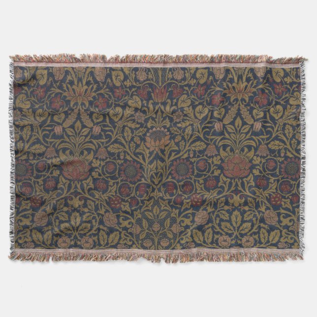 William Morris: Violet & Columbine Throw Blanket Filt (Framsidan)