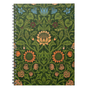William Morris Violet och Columbine Art Matta Anteckningsbok