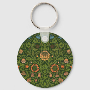 William Morris Violet och Columbine Art Matta Nyckelring