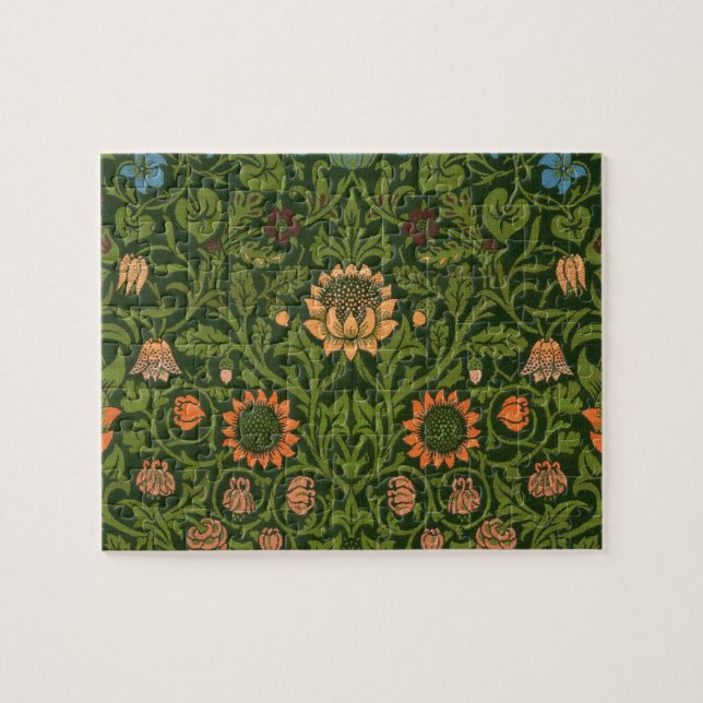 William Morris Violet och Columbine Art Matta Pussel (Horisontell)