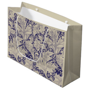 William Morris Wallblommas blommigt Blue Damask