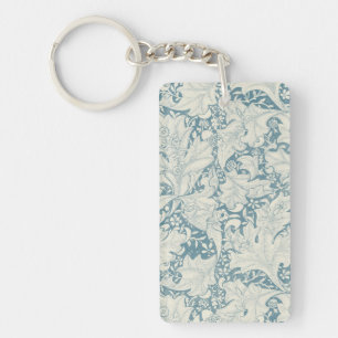 William Morris Wallblommas blommigt Blue Damask