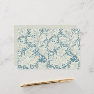 William Morris Wallblommas blommigt Blue Damask