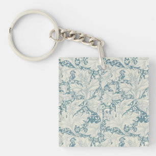 William Morris Wallblommas blommigt Blue Damask