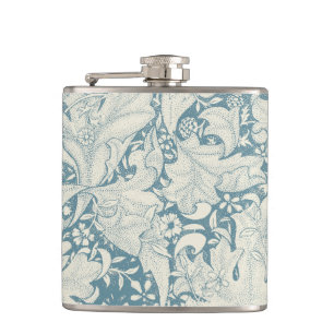 William Morris Wallblommas blommigt Blue Damask Fickplunta