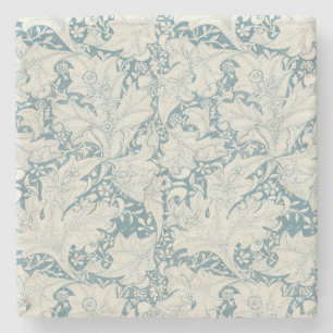 William Morris Wallblommas blommigt Blue Damask Stenunderlägg