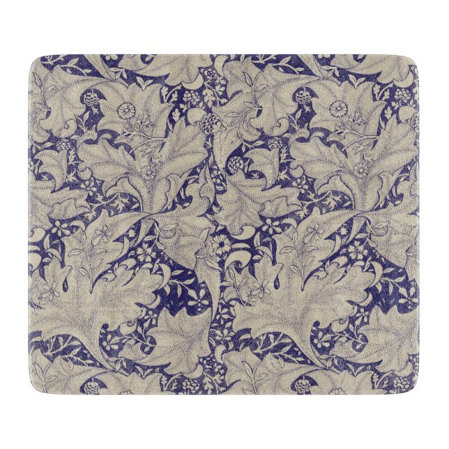 William Morris Wallflower Mönster Antik Blå (Framsidan)